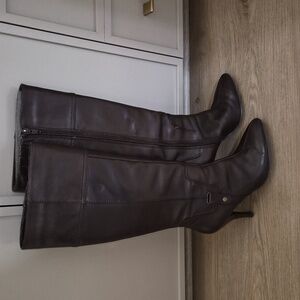 Nine West Dark Brown Heeled Boots